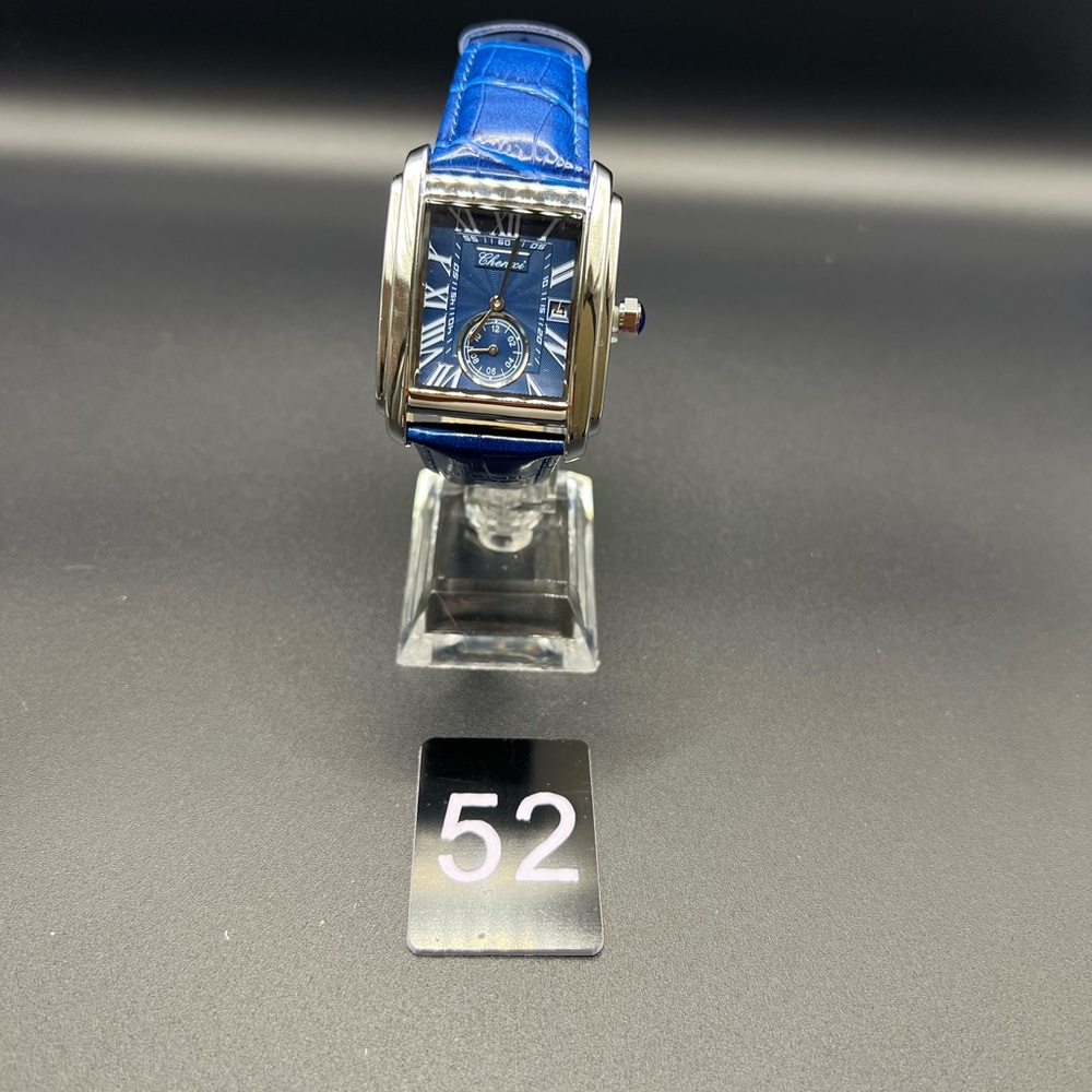 Mens Chenxi Blue Leather Strap